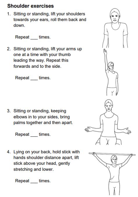 Neck and shoulder exercises | CUH