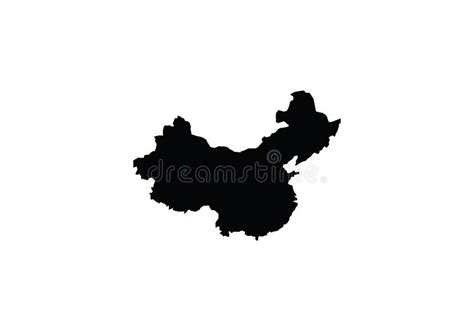 China Outline Map Country Shape Stock Vector - Illustration of icon ...