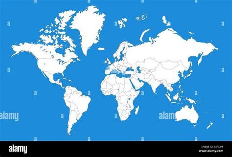 Political map of the world template. Woldmap background with editable ...