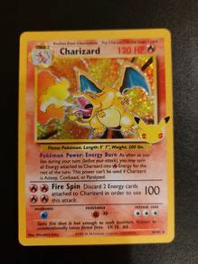 Pokemon Celebrations Charizard 25th Anniversary Base Set Reprint For ...