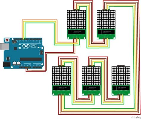 Controlling LED matrix array with Arduino Uno | LinkSprite Learning Center