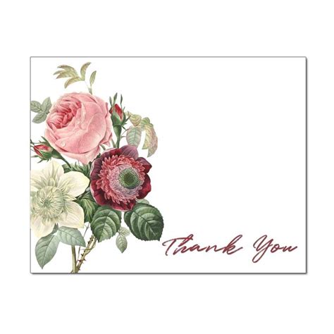 Vintage Bouquet Thank You Cards| The Image Shop