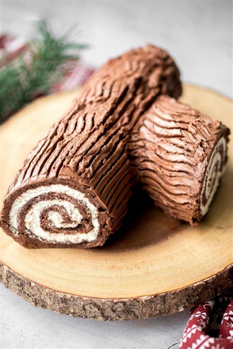 Holiday Yule Log Cake (Bûche de Noël) | Ahead of Thyme