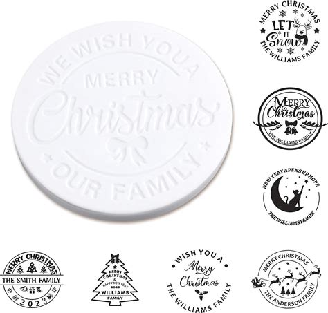 Personalized Christmas Cookie Stamp, Christmas Cookie Mold With Unique 3d Raised Design, Merry ...
