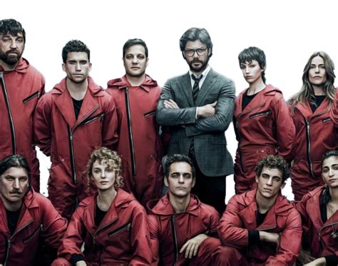 Money Heist Characters PNG File - PNG Mart