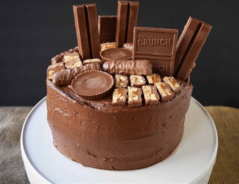 Candy Bar Stash Chocolate Cake – Modern Honey