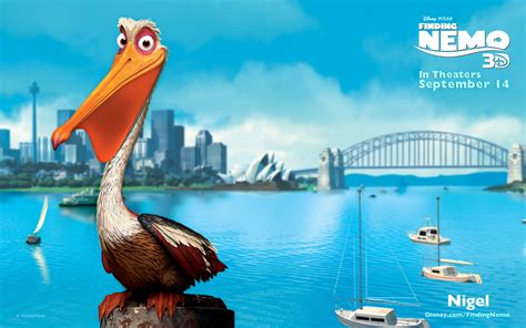 Download Nigel (Finding Nemo) Pelican Movie Finding Nemo HD Wallpaper