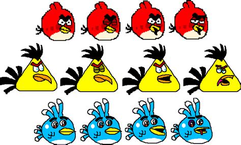 My Angry Birds sprites 1 by WenKaiFoo on DeviantArt