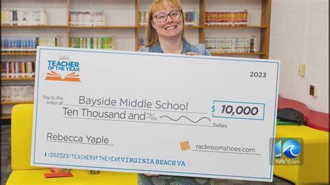 Bayside Middle School Wins Grant from Teacher of the Year Contest - YouTube