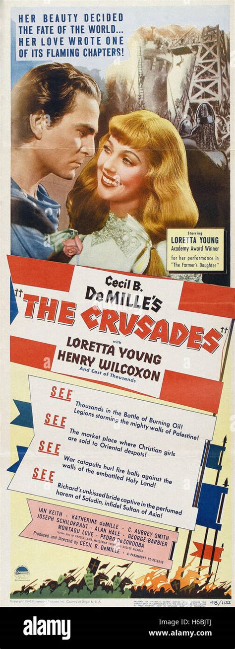 The Crusades - Movie Poster Stock Photo - Alamy