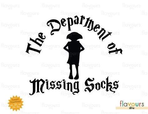 The Deparment of Missing Socks - SVG Cut File Svg Files For Cricut, Svg ...