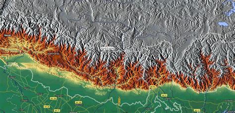 Mont Everest - Sagarmatha - Chomolungma • Map • PopulationData.net