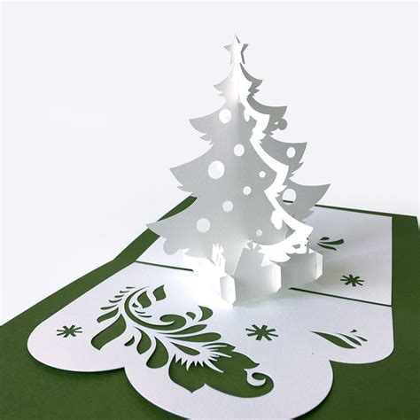 The fascinating Template Pop Up Card «Christmas Tree» For 3D Christmas Tree Card Tem… | Pop up ...