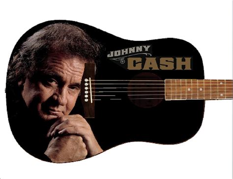 Johnny Cash Custom Guitar - Etsy