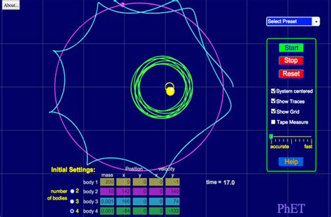 My Solar System - Motion | Acceleration | Velocity - PhET Interactive ...