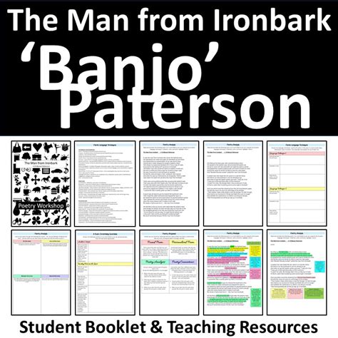 Banjo Paterson THE MAN FROM IRONBARK Australian Poetry Analysis | Teaching Resources