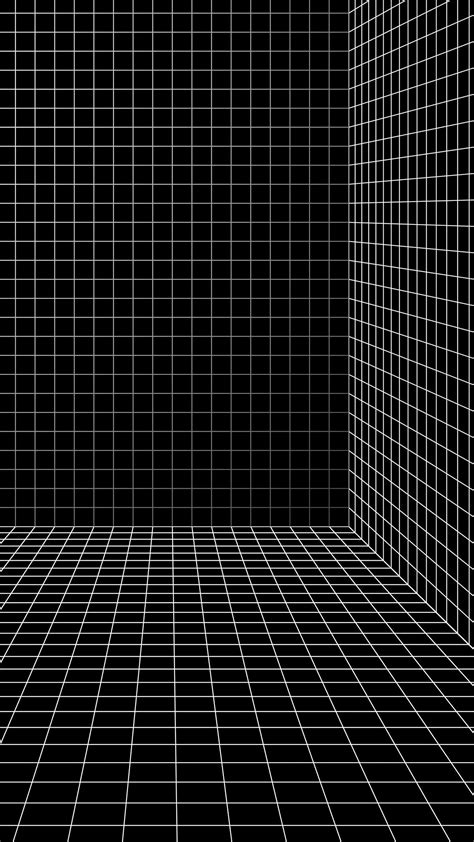 3D wireframe grid room background vector | free image by rawpixel.com ...