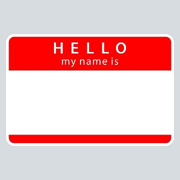 Cute Name Tag PNG Transparent, Cute Name Tags Illustration, Name Tag ...