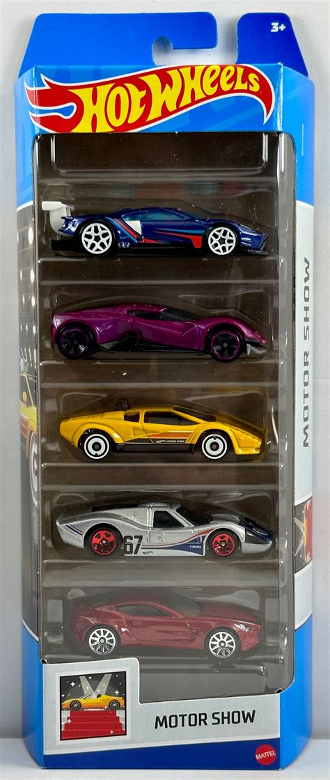 Hot Wheels 2023 - Gift Pack / 5 Pack - Motor Show - 2016 Ford GT Race ...