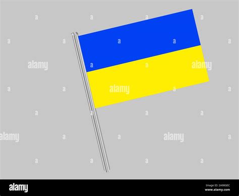 Beautiful national flag of Ukraine, original colors and proportion ...