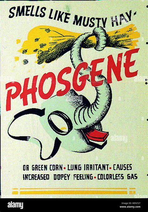 Phosgene poster ww2 Stock Photo - Alamy