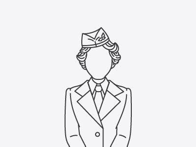 Flight Attendant Drawing at GetDrawings | Free download