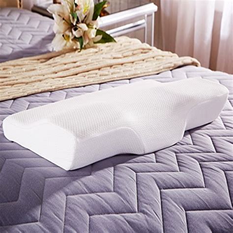 Meiz Memory Foam Cervical Contour Pillow - Ergonomic Neck Pillow with Orthopedic Design for Neck ...