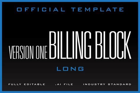 The Billing Block Template v1 | Creative Illustrator Templates ~ Creative Market