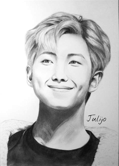 Bts Rm Drawing Fanart Namjoon Sketch Bts Drawings Art Drawings | Images and Photos finder