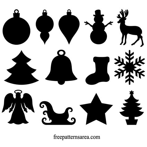 Christmas Silhouette Designs: Free Vector, CAD & Template Files