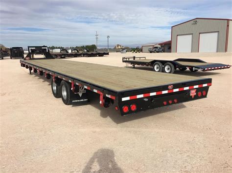 2017 PJ GN 40'x102" Hot Shot Flatbed w/Ratchet Straps | Happy Trailer Sales | PJ Trailers in Texas