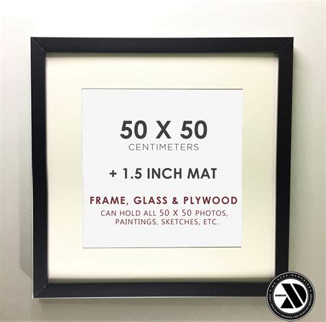 50x50 Centimeters +1.5 Inch Mat Wall Frame - Picture Frame - Photo Frame | Lazada PH