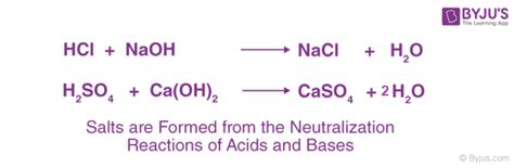 Acids, Bases and Salts - Definition, Dissociation, Neutralization of Acids, Bases and Salts