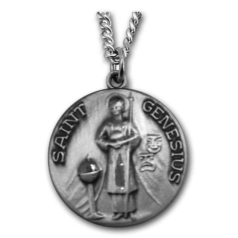 St. Genesius Sterling Medal – Mary Immaculate Queen Center