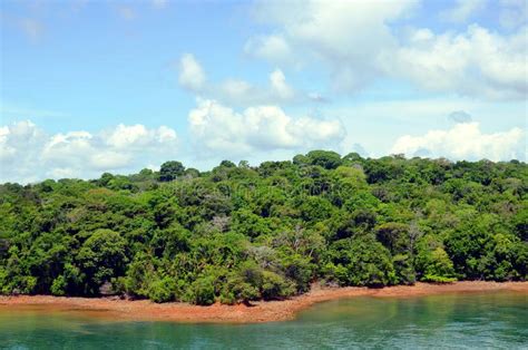 Landscape of the Panama Canal. Stock Photo - Image of boat, gatun ...