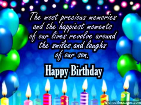 Birthday Wishes for Son: Quotes and Messages – WishesMessages.com