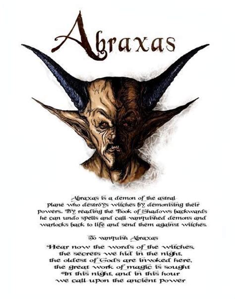 Abraxas | Wiki | Demons & Angels Amino