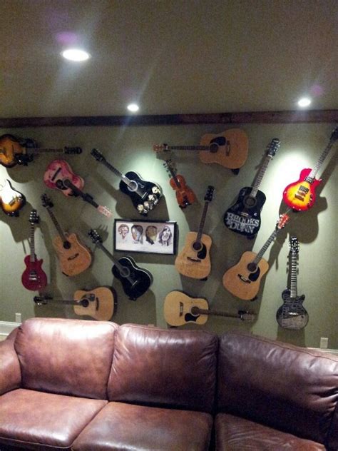 Guitar wall | Guitar room, Guitar wall, Man room