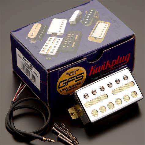 KP - GFS Gold Foil Single Coil Alnico Humbucker Shell, Chrome ...