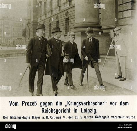 Defendants of the war crimes trials in Leipzig, 1921 Stock Photo - Alamy