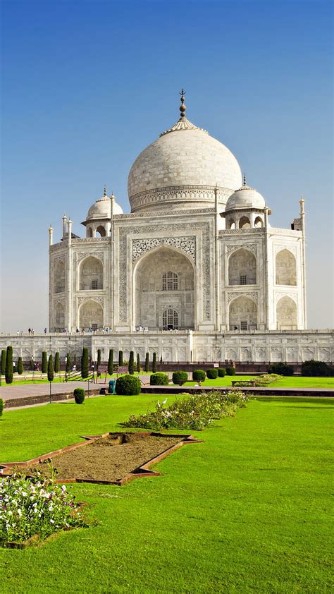 2K free download | Taj Mahal, taj mahal, india, monument, dome, park, HD phone wallpaper | Peakpx