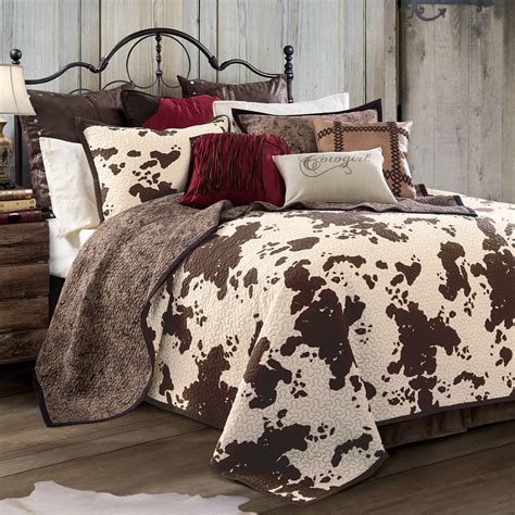 Buy Paseo Road by HiEnd Accents | Elsa Cow Print Bedding 3 Piece Quilt ...