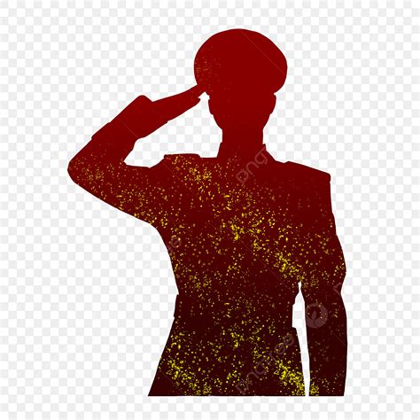 Soldier Salute Silhouette PNG Free, Soldier Salute Silhouette, Soldier ...