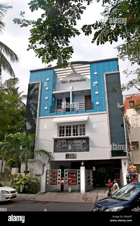 Modern House Architecture Chennai ( Madras ) India Tamil Nadu Stock ...