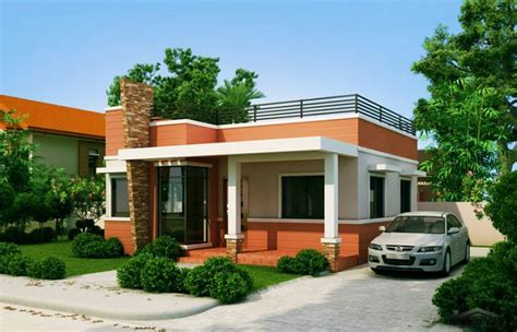 مخطط بيت صغير المساحه طابق واحد غرفتين نوم | Low cost house plans, 3d house plans, House elevation