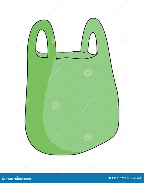 Plastic Bag Clip Art Illustration Isolated Stock Vector - Illustration of cartoon, carry: 199315757