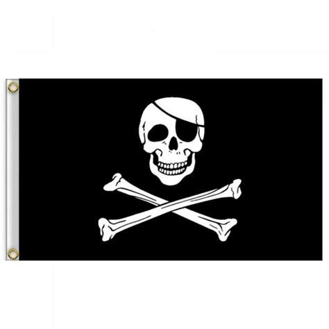 Pirate Boat Flag 2x3Fts, Jolly Roger Pirate Yacht Flags, Heavy Duty Skull Outdoor Banner for All ...