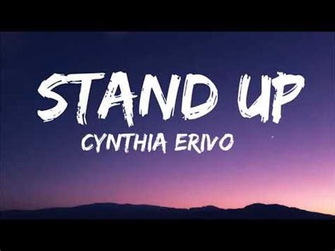 Cynthia Erivo - Stand Up (Lyrics) (Tiktok Song) "I've been walking with ...