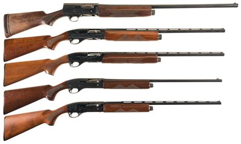 Five Remington Semi-Automatic Shotguns -A) Remington Model 11 Shotgun