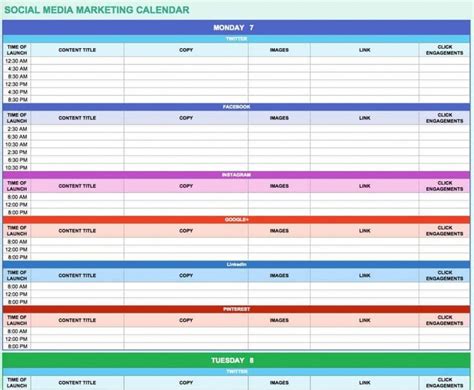 Browse Our Image of Advertising Media Schedule Template | Marketing ...